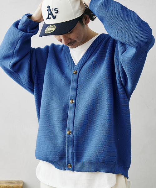 JOURNAL STANDARD relume（ジャーナルスタンダード　レリューム）の「【カーディガン+カットソーの2点SET】リサイクルポリ ニットカーディガン（カーディガン/ボレロ・メンズ・ブラック/ベージュ/グレー/オレンジ/ブルー/グリーン/マスタード/グリーン系その他・MEDIUM/LARGE）」の16枚目の写真