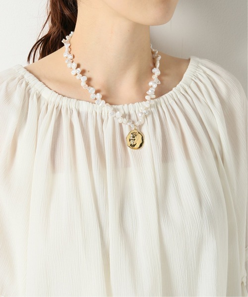 セール】【Hermina Athens】HERMIS LARGE PEARL ネックレス45cm