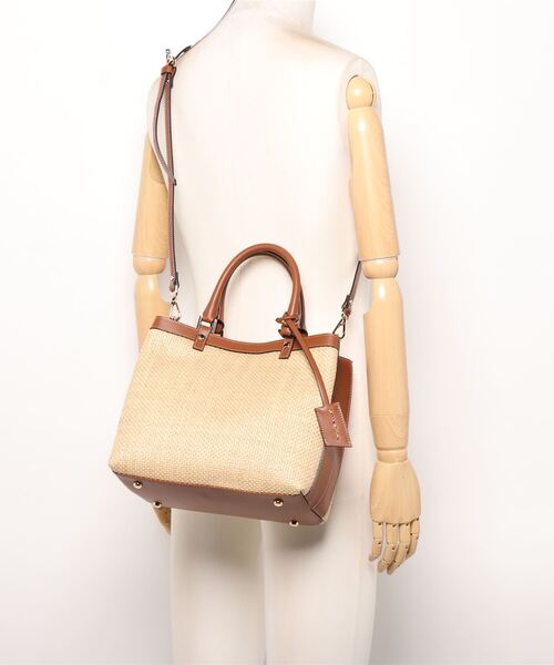 GIANNI NOTARO ラフィアコンビミニハンドバッグ GIANNI NOTARO 【GIANNI ジャンニノターロ】キャロルジェイ