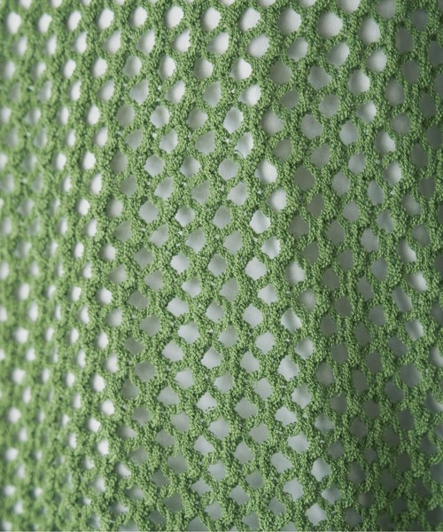 ANGIE（アンジー）の「透かし編みメッシュショートニット（ニット/セーター・レディース・ブラック/グリーン/ベージュ/オフホワイト・FREE）」の21枚目の写真