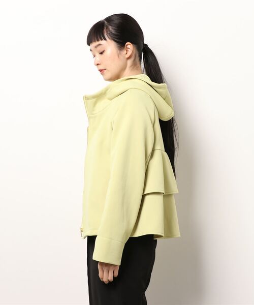 STRAWBERRY-FIELDS（ストロベリーフィールズ）の「ライトネオダンボール　その他アウター（ブルゾン・レディース・ライトベージュ/ネイビー/イエロー・2）」の4枚目の写真