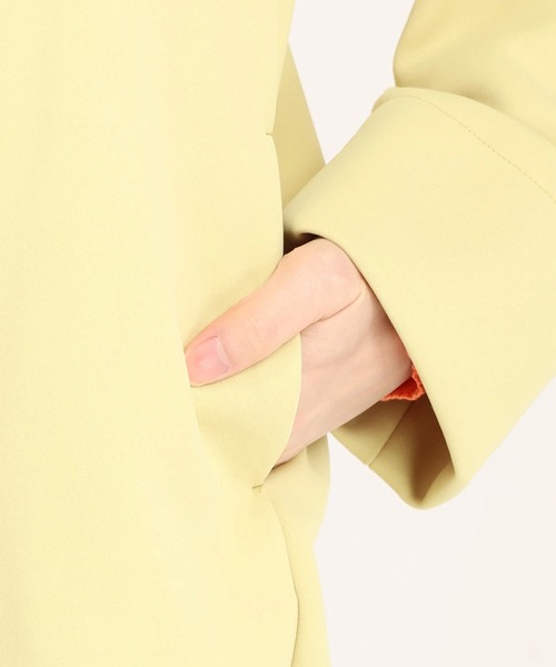 STRAWBERRY-FIELDS（ストロベリーフィールズ）の「ライトネオダンボール　その他アウター（ブルゾン・レディース・ライトベージュ/ネイビー/イエロー・2）」の12枚目の写真