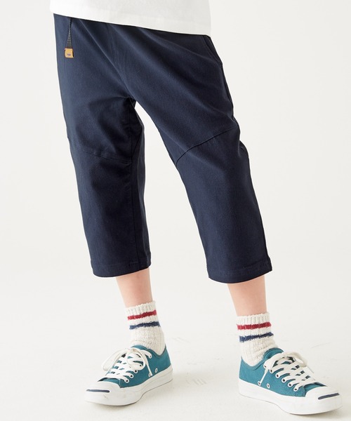 KRIFF MAYER Kid's Collection（クリフメイヤーキッズコレクション）の「伸びメッシュクロップド（その他パンツ・キッズ・チャコール/ネイビー/グリーン/ベージュ・130/160/140/120/170/150）」の4枚目の写真