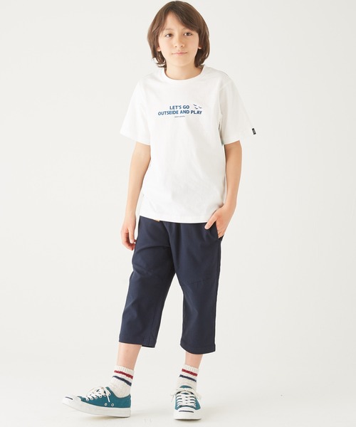 KRIFF MAYER Kid's Collection（クリフメイヤーキッズコレクション）の「伸びメッシュクロップド（その他パンツ・キッズ・チャコール/ネイビー/グリーン/ベージュ・130/160/140/120/170/150）」の5枚目の写真