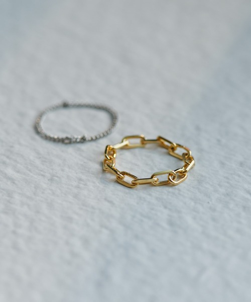 Erin & Emma(エリンアンドエマ)の「【Erin & Emma】Chain Set RING(リング・レディース・シルバー/ゴールド・FREE)」の5枚目の写真