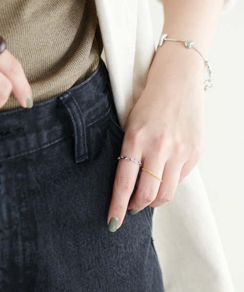 Erin & Emma(エリンアンドエマ)の「【Erin & Emma】Chain Set RING(リング・レディース・シルバー/ゴールド・FREE)」の13枚目の写真