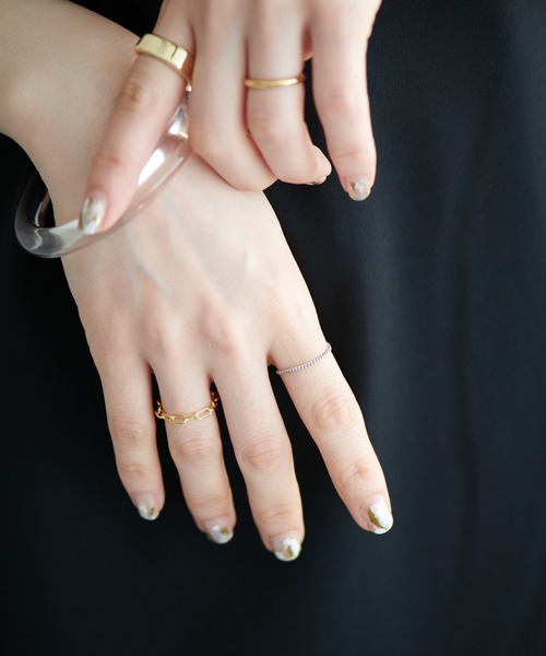 Erin & Emma(エリンアンドエマ)の「【Erin & Emma】Chain Set RING(リング・レディース・シルバー/ゴールド・FREE)」の15枚目の写真