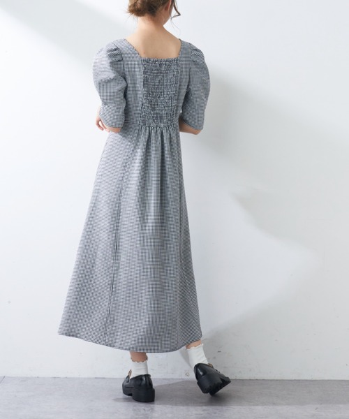 OLIVE des OLIVE(オリーブデオリーブ)の「スクエアネックワンピース(ワンピース・レディース・ブラック/ワンウォッシュ・FREE)」の8枚目の写真