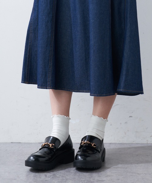 OLIVE des OLIVE(オリーブデオリーブ)の「スクエアネックワンピース(ワンピース・レディース・ブラック/ワンウォッシュ・FREE)」の17枚目の写真