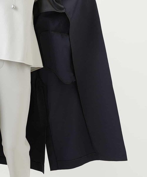MICHEL KLEIN（ミッシェル・クラン）の「【洗える】Aライントレンチコート（トレンチコート・レディース・ネイビー/グリーン/ライトベージュ・38）」の19枚目の写真