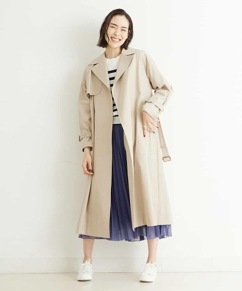 MICHEL KLEIN（ミッシェル・クラン）の「【洗える】Aライントレンチ