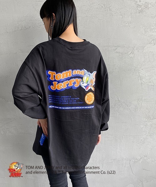 B ONE SOUL（ビーワンソウル）の「【WEB限定】[SEQUENCE BY B-ONE-SOUL/シークエンス] トムとジェリー ポップロゴバックプリントTシャツ（Tシャツ/カットソー・レディース・ホワイト/ブラック/ライトグリーン・M/L/XL）」の13枚目の写真