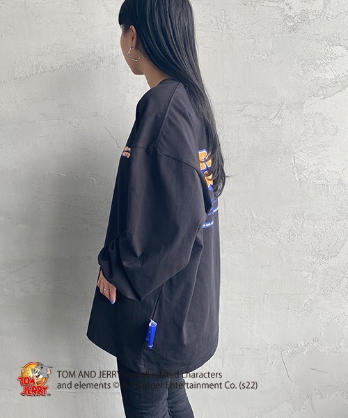 B ONE SOUL（ビーワンソウル）の「【WEB限定】[SEQUENCE BY B-ONE-SOUL/シークエンス] トムとジェリー ポップロゴバックプリントTシャツ（Tシャツ/カットソー・レディース・ホワイト/ブラック/ライトグリーン・M/L/XL）」の15枚目の写真