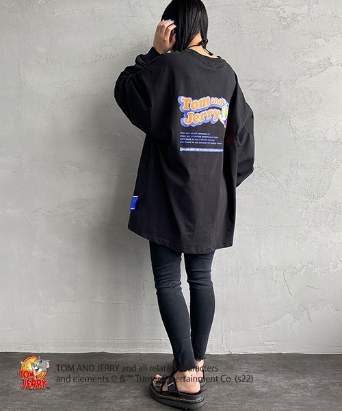 B ONE SOUL（ビーワンソウル）の「【WEB限定】[SEQUENCE BY B-ONE-SOUL/シークエンス] トムとジェリー ポップロゴバックプリントTシャツ（Tシャツ/カットソー・レディース・ホワイト/ブラック/ライトグリーン・M/L/XL）」の20枚目の写真