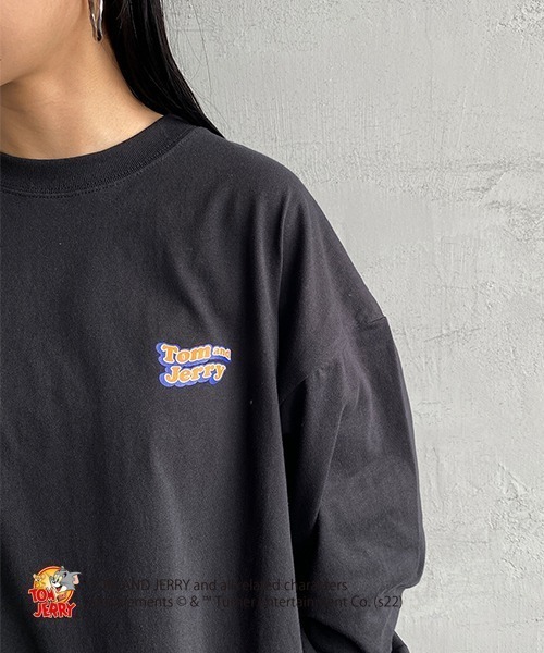 B ONE SOUL（ビーワンソウル）の「【WEB限定】[SEQUENCE BY B-ONE-SOUL/シークエンス] トムとジェリー ポップロゴバックプリントTシャツ（Tシャツ/カットソー・レディース・ホワイト/ブラック/ライトグリーン・M/L/XL）」の22枚目の写真