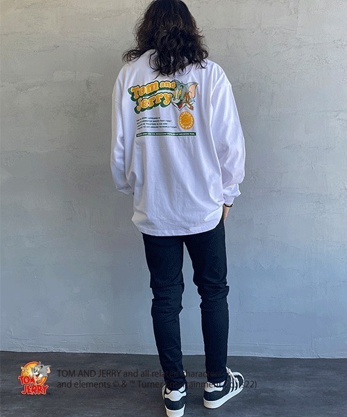 B ONE SOUL（ビーワンソウル）の「【WEB限定】[SEQUENCE BY B-ONE-SOUL/シークエンス] トムとジェリー ポップロゴバックプリントTシャツ（Tシャツ/カットソー・レディース・ホワイト/ブラック/ライトグリーン・M/L/XL）」の10枚目の写真