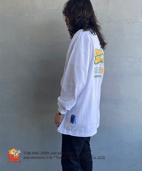 B ONE SOUL（ビーワンソウル）の「【WEB限定】[SEQUENCE BY B-ONE-SOUL/シークエンス] トムとジェリー ポップロゴバックプリントTシャツ（Tシャツ/カットソー・レディース・ホワイト/ブラック/ライトグリーン・M/L/XL）」の6枚目の写真