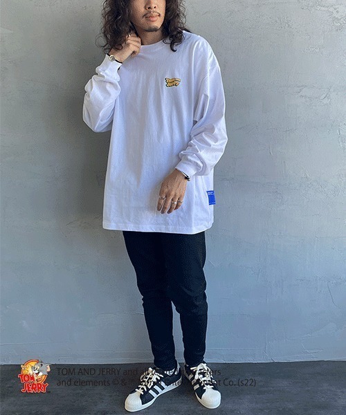 B ONE SOUL（ビーワンソウル）の「【WEB限定】[SEQUENCE BY B-ONE-SOUL/シークエンス] トムとジェリー ポップロゴバックプリントTシャツ（Tシャツ/カットソー・レディース・ホワイト/ブラック/ライトグリーン・M/L/XL）」の8枚目の写真