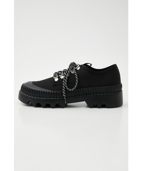 THROW by SLY(スローバイスライ)の「THROW NYLON CANVAS SNEAKER ナイロン キャンバス スニーカー(スニーカー・レディース・ブラック/グリーン・SMALL/MEDIUM/LARGE)」の2枚目の写真