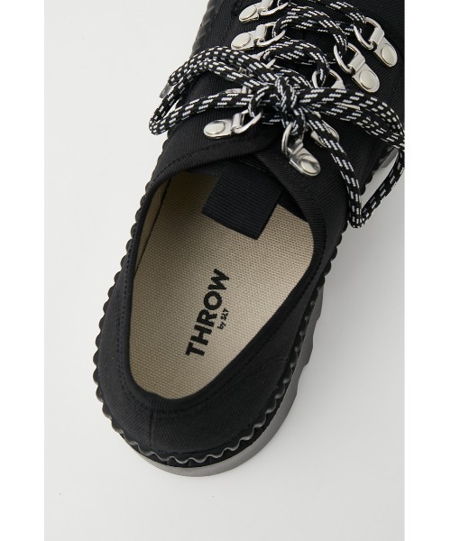 THROW by SLY(スローバイスライ)の「THROW NYLON CANVAS SNEAKER ナイロン キャンバス スニーカー(スニーカー・レディース・ブラック/グリーン・SMALL/MEDIUM/LARGE)」の6枚目の写真