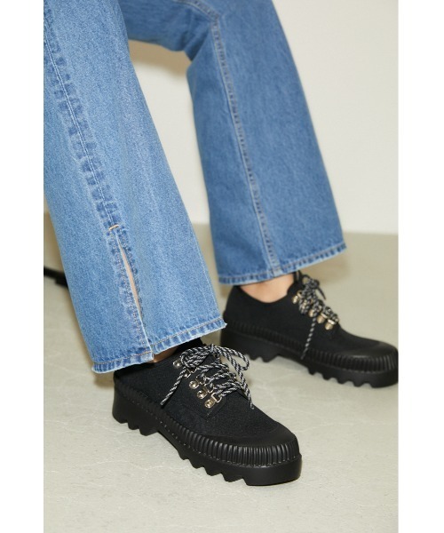 THROW by SLY(スローバイスライ)の「THROW NYLON CANVAS SNEAKER ナイロン キャンバス スニーカー(スニーカー・レディース・ブラック/グリーン・SMALL/MEDIUM/LARGE)」の14枚目の写真