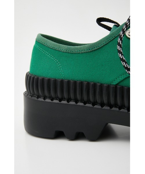 THROW by SLY(スローバイスライ)の「THROW NYLON CANVAS SNEAKER ナイロン キャンバス スニーカー(スニーカー・レディース・ブラック/グリーン・SMALL/MEDIUM/LARGE)」の11枚目の写真