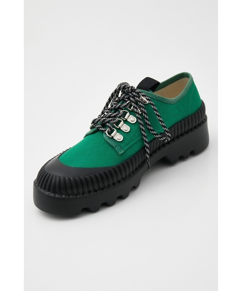 THROW by SLY(スローバイスライ)の「THROW NYLON CANVAS SNEAKER ナイロン キャンバス スニーカー(スニーカー・レディース・ブラック/グリーン・SMALL/MEDIUM/LARGE)」の15枚目の写真