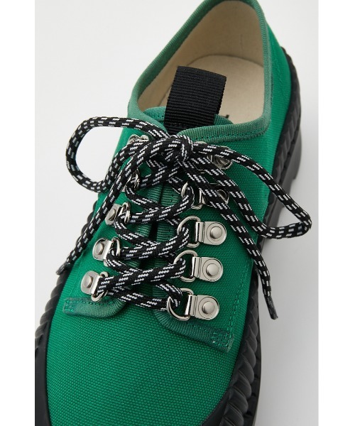 THROW by SLY(スローバイスライ)の「THROW NYLON CANVAS SNEAKER ナイロン キャンバス スニーカー(スニーカー・レディース・ブラック/グリーン・SMALL/MEDIUM/LARGE)」の18枚目の写真