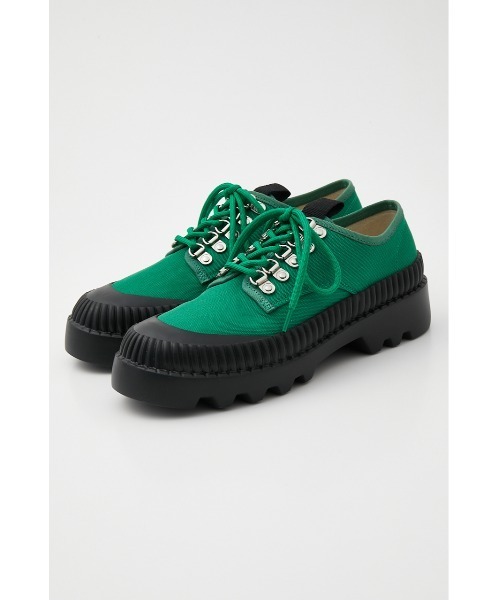 THROW by SLY(スローバイスライ)の「THROW NYLON CANVAS SNEAKER ナイロン キャンバス スニーカー(スニーカー・レディース・ブラック/グリーン・SMALL/MEDIUM/LARGE)」の8枚目の写真