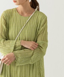 Kastane | ギンガムワッシャーティアードドレス(ワンピース)