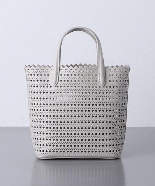 UNITED ARROWS（ユナイテッドアローズ）の「＜UNITED ARROWS＞カットワーク ミニ トートバッグ（トートバッグ・レディース・ライトグレー/ブラック・FREE）」の7枚目の写真