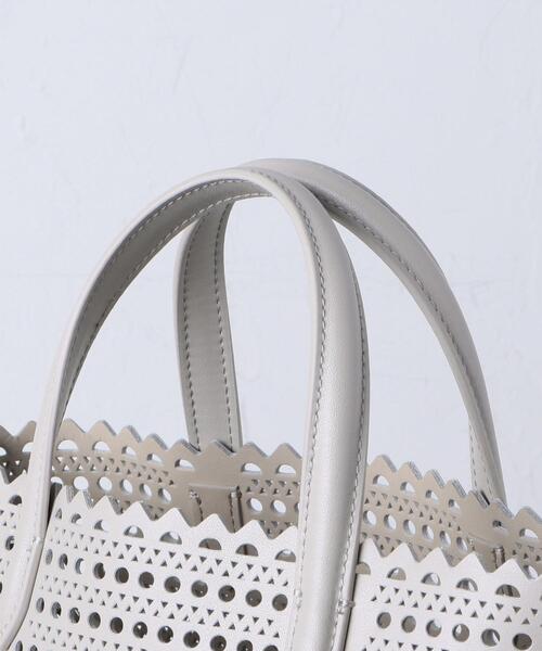 UNITED ARROWS（ユナイテッドアローズ）の「＜UNITED ARROWS＞カットワーク ミニ トートバッグ（トートバッグ・レディース・ライトグレー/ブラック・FREE）」の8枚目の写真