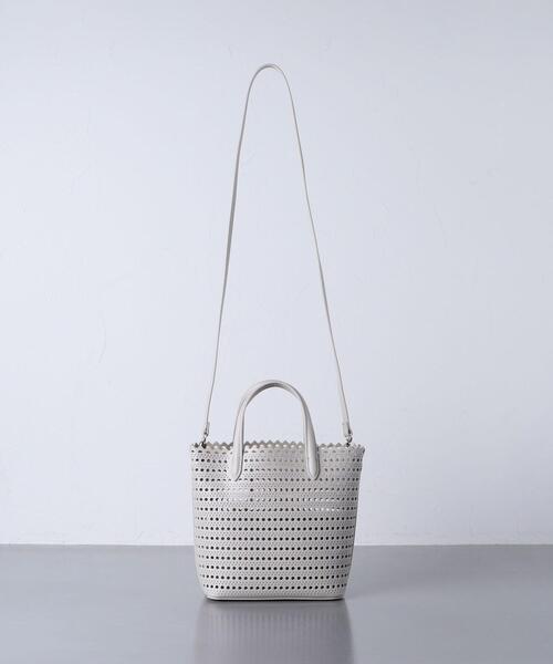 UNITED ARROWS（ユナイテッドアローズ）の「＜UNITED ARROWS＞カットワーク ミニ トートバッグ（トートバッグ・レディース・ライトグレー/ブラック・FREE）」の12枚目の写真