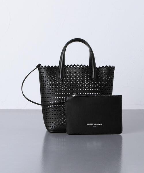 UNITED ARROWS（ユナイテッドアローズ）の「＜UNITED ARROWS＞カットワーク ミニ トートバッグ（トートバッグ・レディース・ライトグレー/ブラック・FREE）」の19枚目の写真