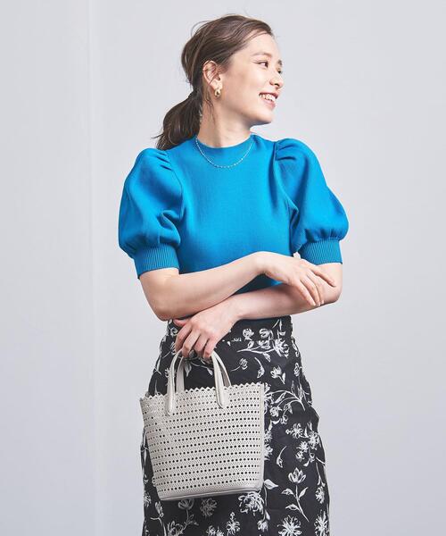 UNITED ARROWS（ユナイテッドアローズ）の「＜UNITED ARROWS＞カットワーク ミニ トートバッグ（トートバッグ・レディース・ライトグレー/ブラック・FREE）」の21枚目の写真