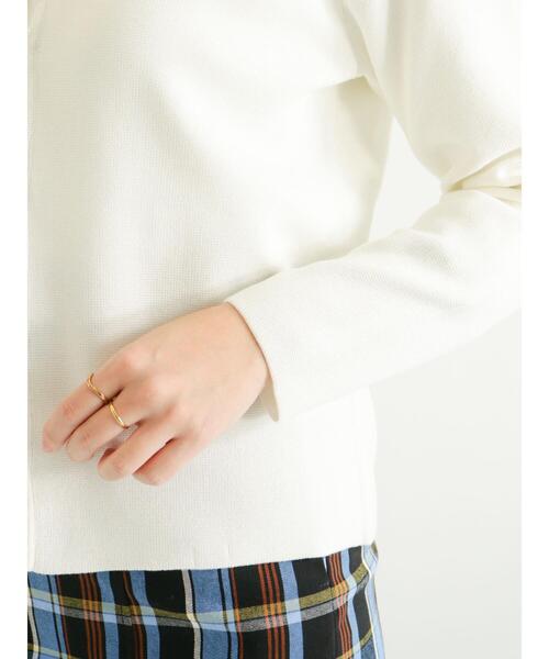 Te chichi（テチチ）の「パールボタンクルーカーディガン（カーディガン/ボレロ・レディース・ブラック/グレー/オフホワイト・ﾌﾘ-）」の11枚目の写真