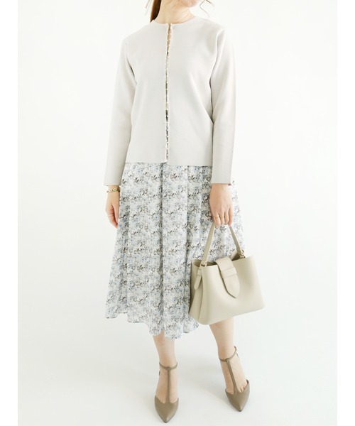 Te chichi（テチチ）の「パールボタンクルーカーディガン（カーディガン/ボレロ・レディース・ブラック/グレー/オフホワイト・ﾌﾘ-）」の22枚目の写真