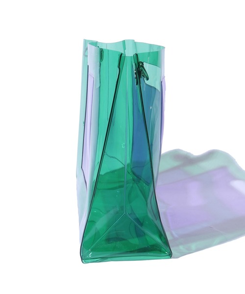 NaNa-NaNa(ナナナナ)の「nana-nana/ナナナナ A4/A5 (PVC) クリアハンドバッグ ハンドバック ショルダーバック 2WAY(ハンドバッグ・メンズ・パープル系その他/グリーン系その他・ONE SIZE)」の3枚目の写真