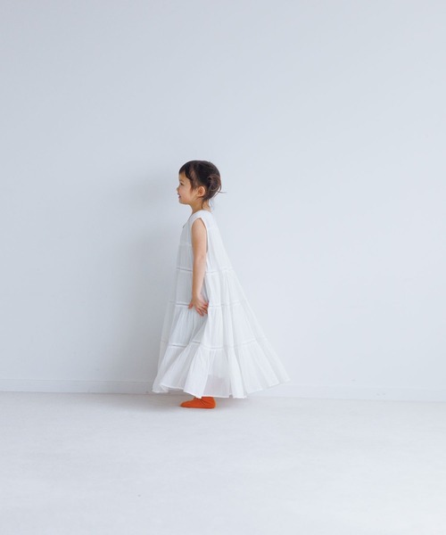 LOWRYS FARM(ローリーズファーム)の「コットンボイルティアードワンピース 275072(ワンピース・キッズ・ブラック/パープル/オフホワイト/グリーン・110cm/120cm/130cm/140cm/150cm)」の20枚目の写真