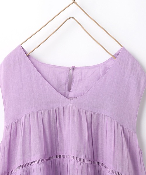 LOWRYS FARM(ローリーズファーム)の「コットンボイルティアードワンピース 275072(ワンピース・キッズ・ブラック/パープル/オフホワイト/グリーン・110cm/120cm/130cm/140cm/150cm)」の21枚目の写真