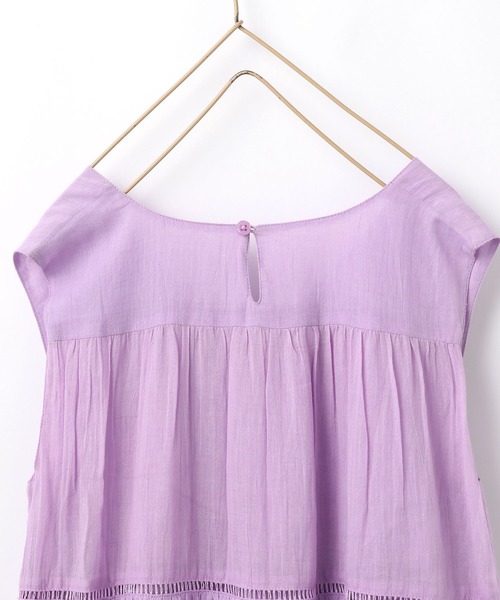LOWRYS FARM(ローリーズファーム)の「コットンボイルティアードワンピース 275072(ワンピース・キッズ・ブラック/パープル/オフホワイト/グリーン・110cm/120cm/130cm/140cm/150cm)」の10枚目の写真
