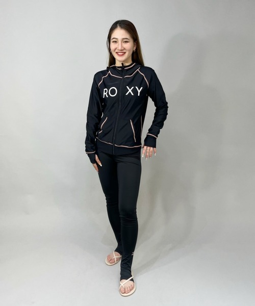 ROXY（ロキシー）の「ROXY/ロキシー  水陸両用無地ワンポイントロゴ  トレンカ   RLY225068（スイムグッズ・レディース・ホワイト/ブラック×ブルー/ホワイト系その他/ブラック/ブラック×ピンク・M/S/L）」の14枚目の写真