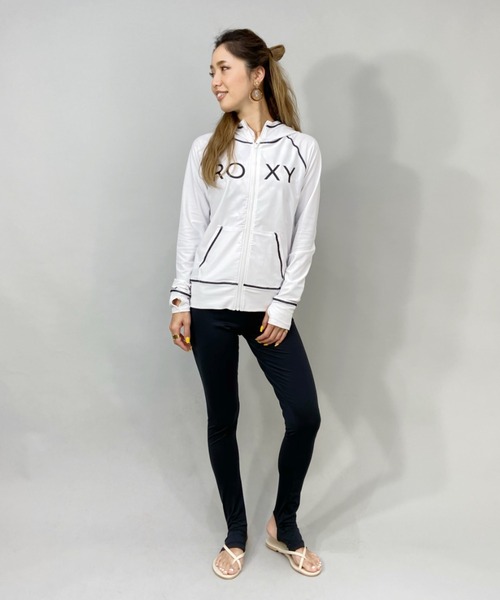 ROXY（ロキシー）の「ROXY/ロキシー  水陸両用無地ワンポイントロゴ  トレンカ   RLY225068（スイムグッズ・レディース・ホワイト/ブラック×ブルー/ホワイト系その他/ブラック/ブラック×ピンク・M/S/L）」の18枚目の写真