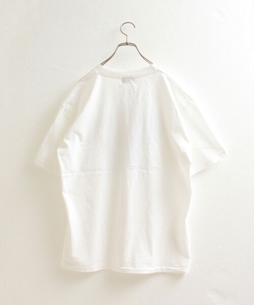 GLOSTER（グロスター）の「【GLOSTER/グロスター】立体プリント バスケットボールモチーフ ビッグシルエットTシャツ（Tシャツ/カットソー・メンズ・ホワイト/ブラック/アッシュグレー・MEDIUM/LARGE）」の7枚目の写真