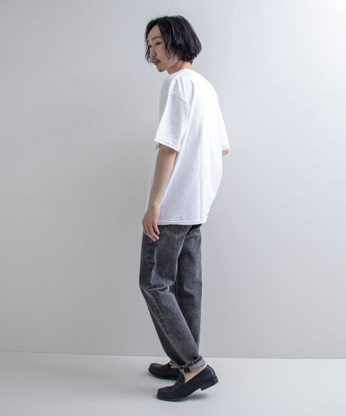 GLOSTER（グロスター）の「【GLOSTER/グロスター】立体プリント バスケットボールモチーフ ビッグシルエットTシャツ（Tシャツ/カットソー・メンズ・ホワイト/ブラック/アッシュグレー・MEDIUM/LARGE）」の22枚目の写真