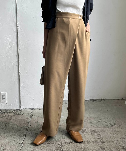 CAPRICIEUX LE'MAGE（カプリシューレマージュ）の「【AgAwd/アガウド】ラップパンツ（その他パンツ・レディース・ブラック/カーキ・FREE）」の2枚目の写真