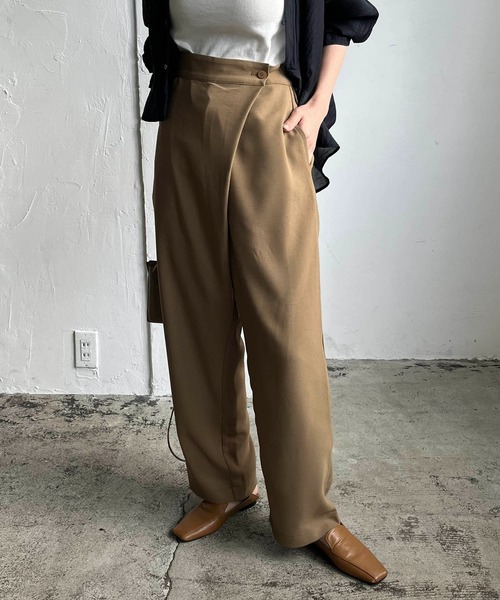 CAPRICIEUX LE'MAGE（カプリシューレマージュ）の「【AgAwd/アガウド】ラップパンツ（その他パンツ・レディース・ブラック/カーキ・FREE）」の3枚目の写真