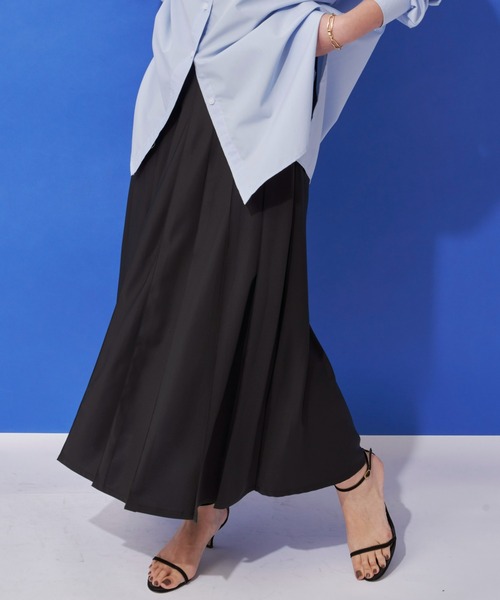 Aunt Marie's（アントマリーズ）の「フロントタックプリーツスカート（スカート・レディース・ブルー/ブラック・FREE）」の17枚目の写真