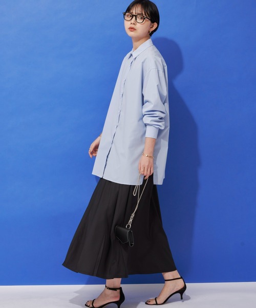 Aunt Marie's（アントマリーズ）の「フロントタックプリーツスカート（スカート・レディース・ブルー/ブラック・FREE）」の13枚目の写真