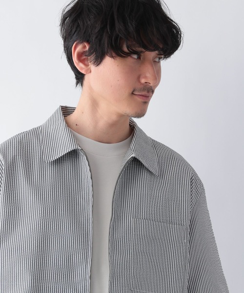 GLOBAL WORK（グローバルワーク）の「シアサッカーブルゾン／SS/271006（ブルゾン・メンズ・グレー系/グレー系8・SMALL/MEDIUM/LARGE）」の18枚目の写真